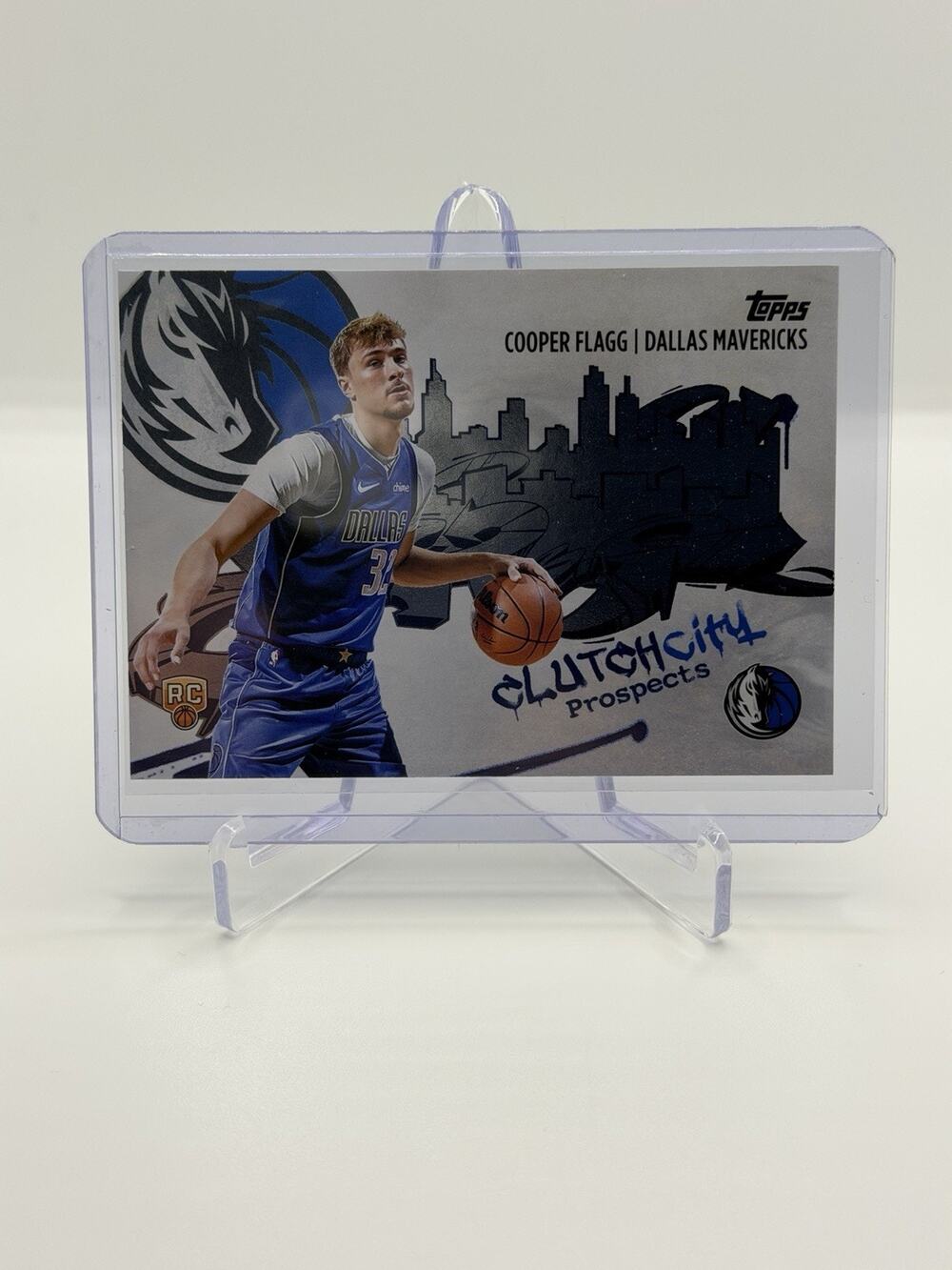 2025-26 Topps NBA Cooper Flagg Clutch City Prospects CC-1 Rookie Card RC Mavs